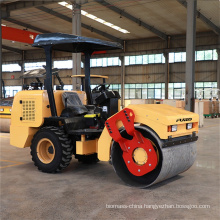 3ton diesel engine roller compactor asphalt ride on vibratory road roller FYL-D203